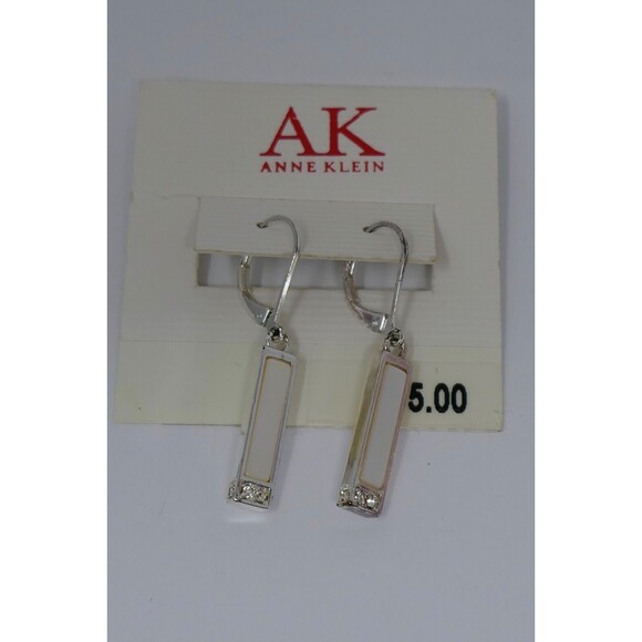 Anne Klein AK Dangle Hoop Earrings - Picture 2 of 8